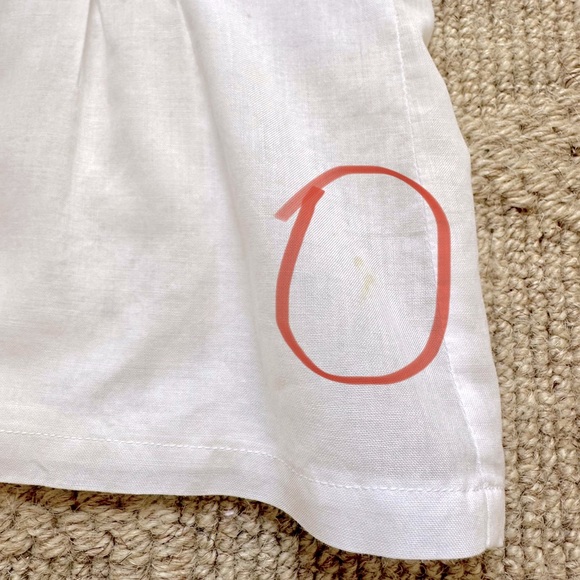 Girls White Top and Navy/White Shorts Set Size 4T - Picture 6 of 7